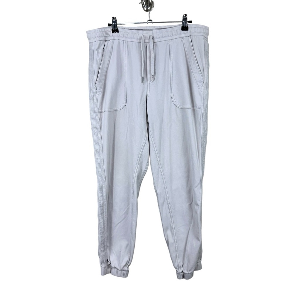 Athleta White Bone Farallon Joggers Size 12